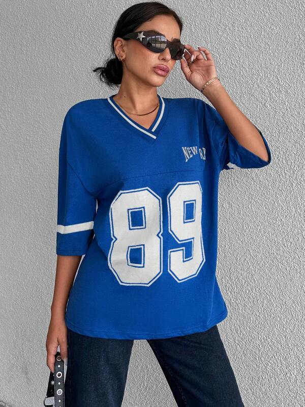 Oversized Shirt met “89” Print