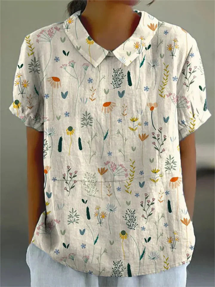 Antonella – Romantische Wildflower dames Blouse