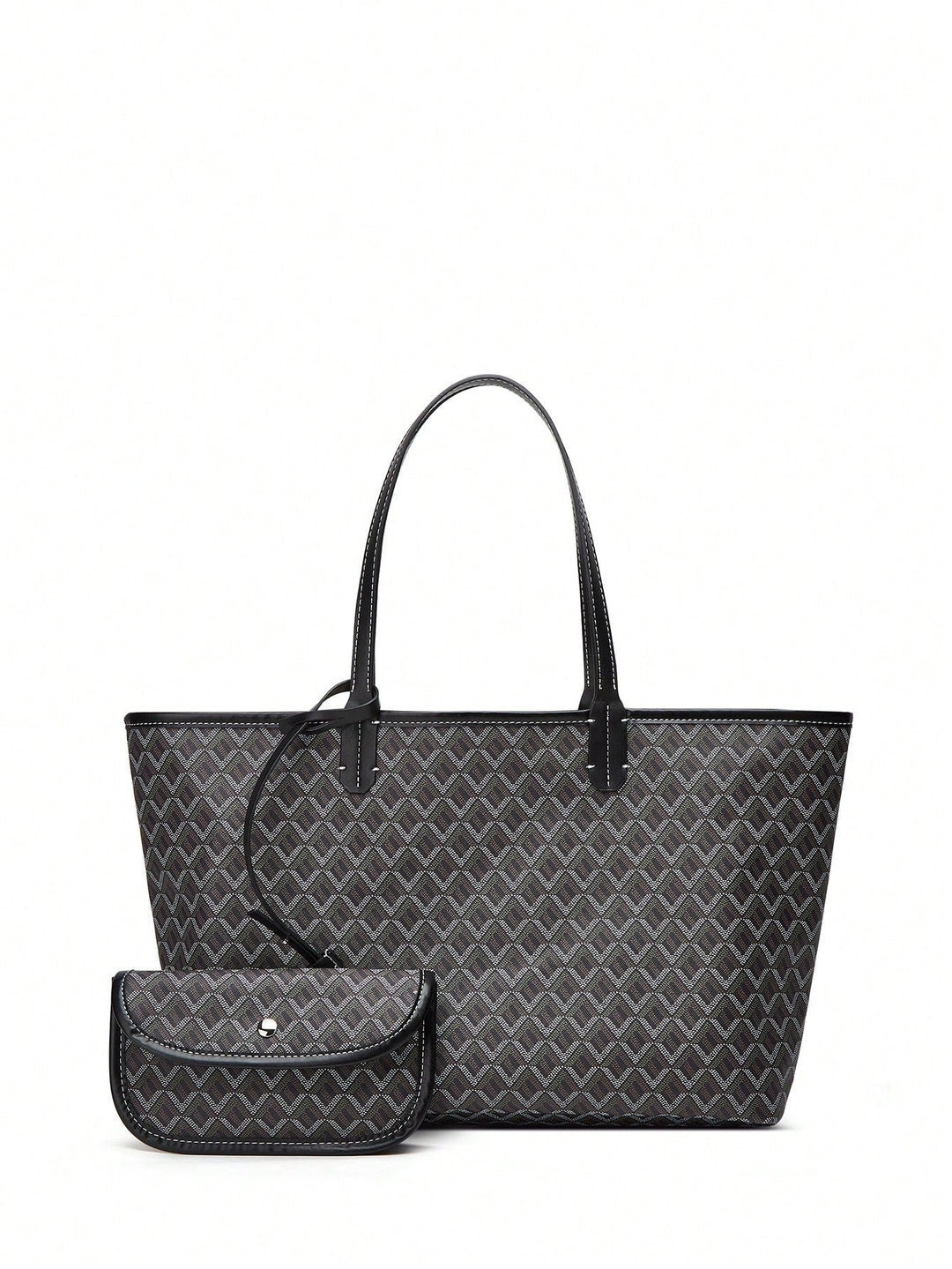 Casual Schoudertas van PVC voor Dames | Tote Bag | Grote Lichte Tas voor Studenten