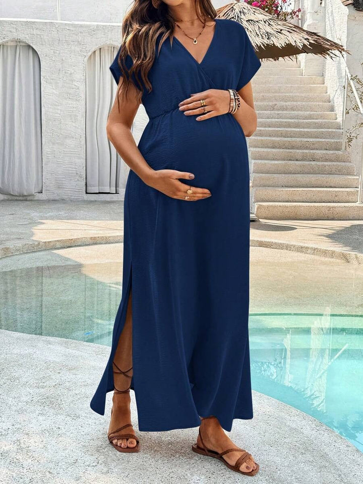 Zwangerschapsjurk met V-hals en Split