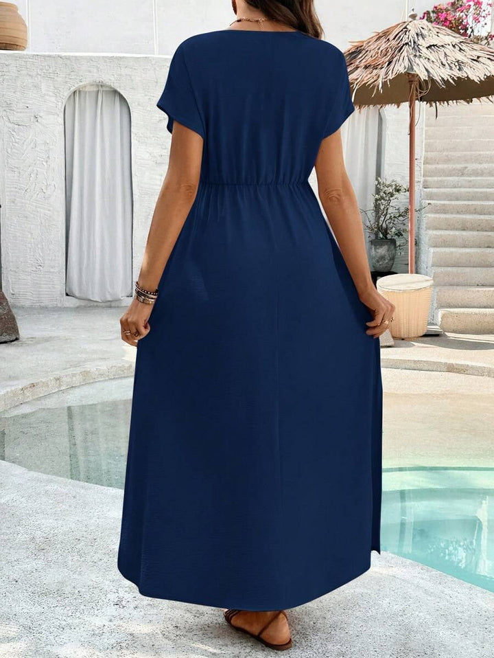 Zwangerschapsjurk met V-hals en Split