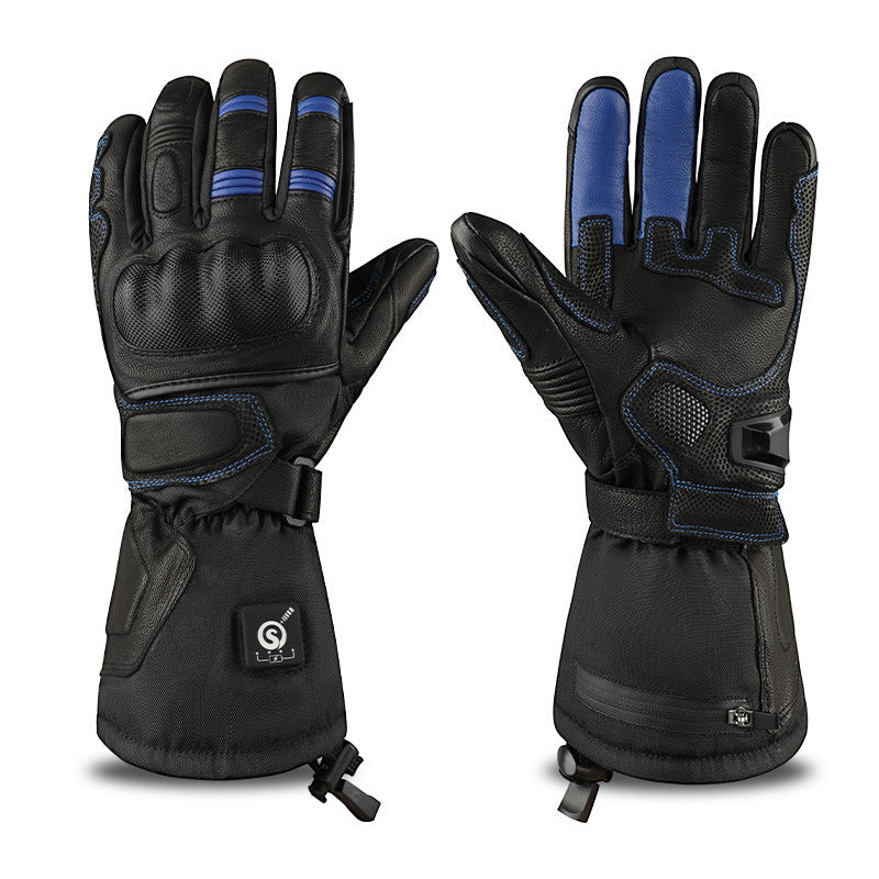 Verwarmde handschoenen met winddichte buitenlaag