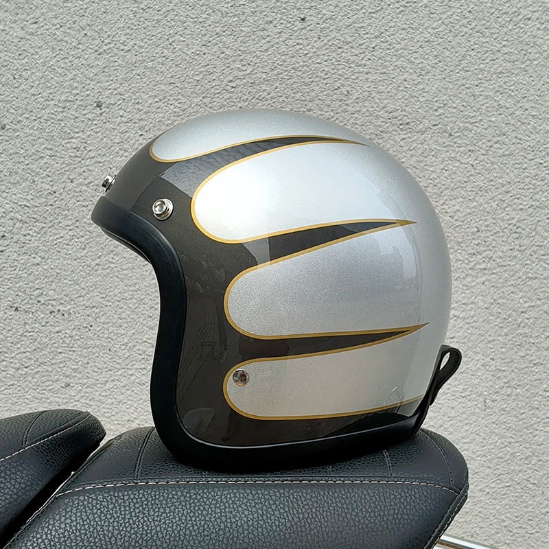 AeroGuard Vintage Helm Gecertificeerd volgens DOT- en ECE-Normen