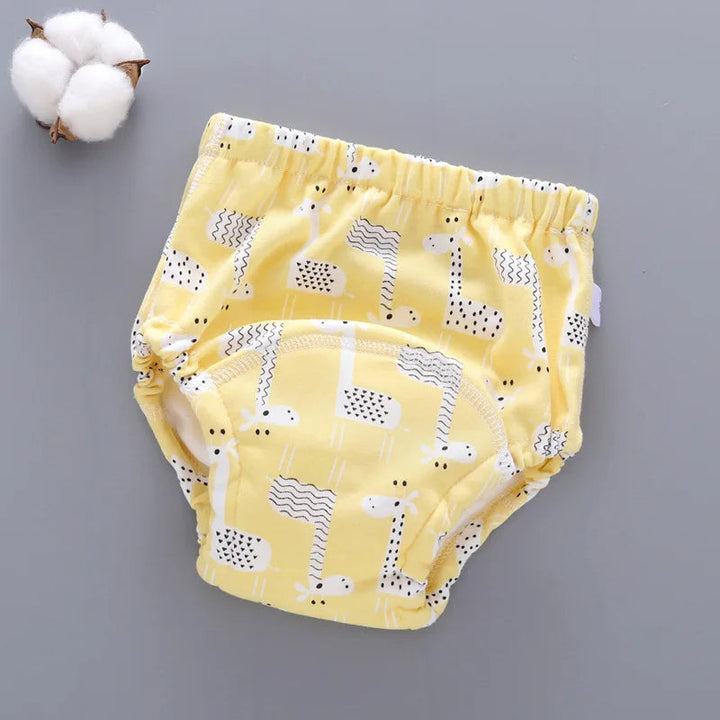 Herbruikbare Baby Luierbroek met Waterdichte 6-Lagen Kruis