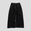 Zwarte baggy jeans met hoge taille