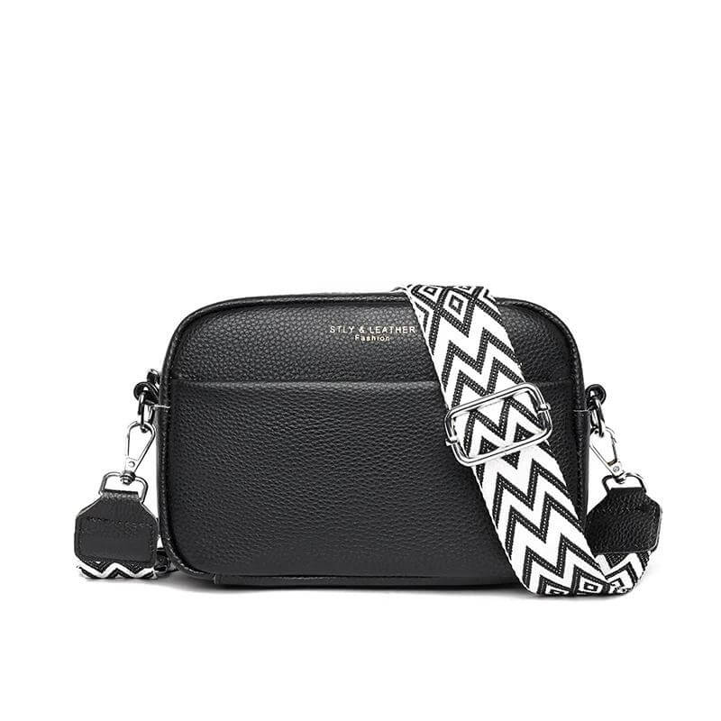 Stijlvolle leren handtas - schoudertas dames