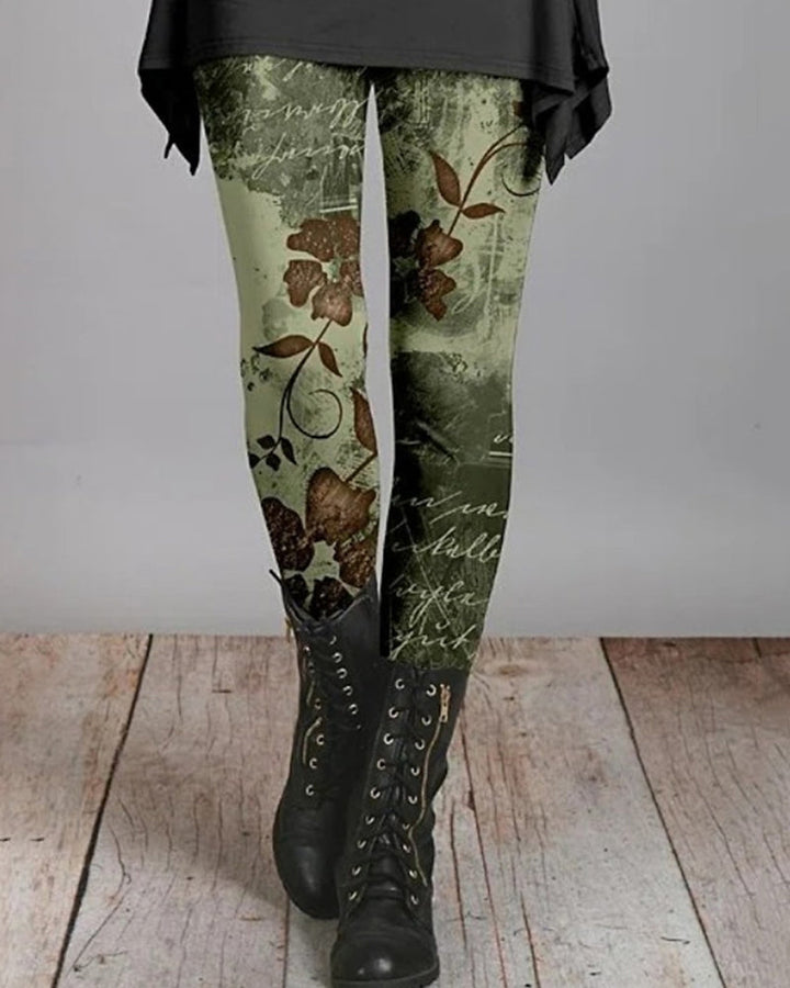 Bohemian retro legging met etnische prints – Ziva