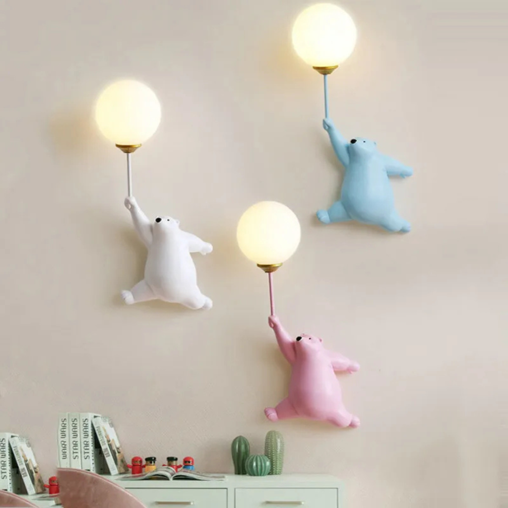 Ballonbeer Wandlamp
