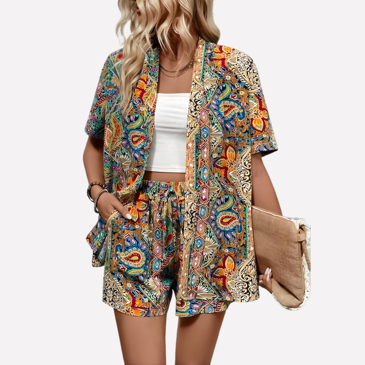 Dames Kimono Shirt en Short