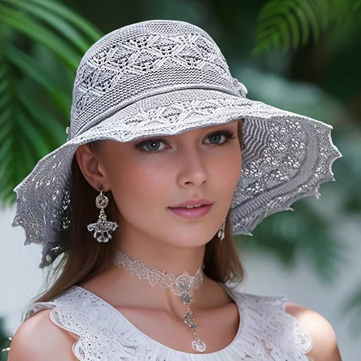 Elegante Zonnehoed Met Brede Rand