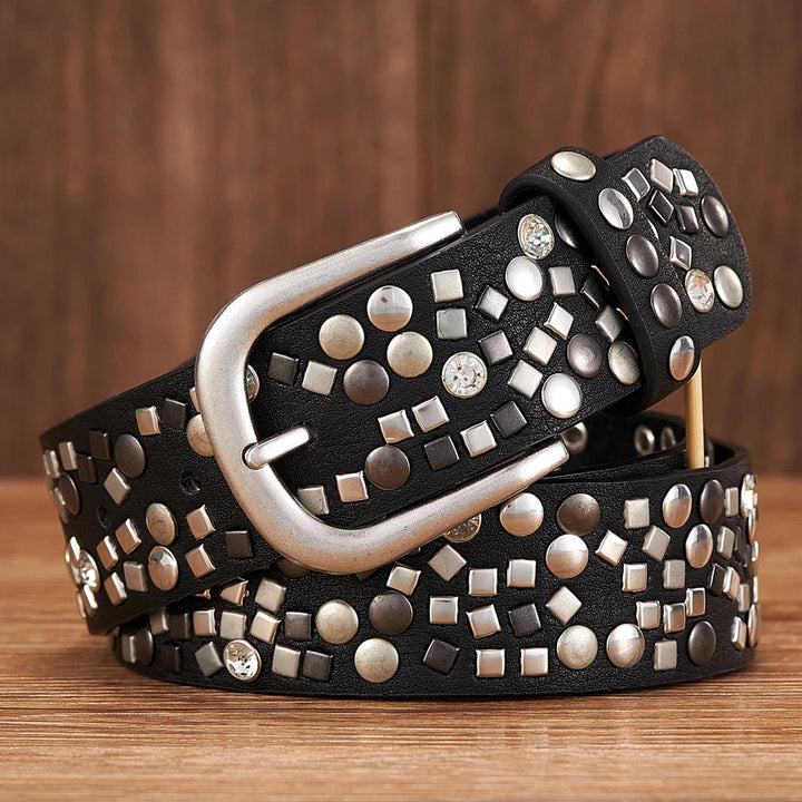 Rock 'n' Rivet fashionista-riem met studs