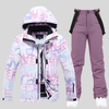 Ski-outfitset functioneel winterontwerp