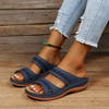 Sandalen voor de zomer met dubbele riem voor dames