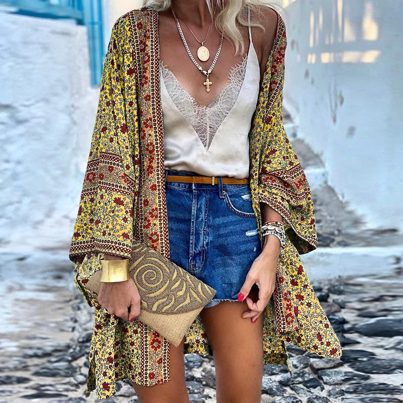 Trendige Boho Dames Vest met Patroon – Elara