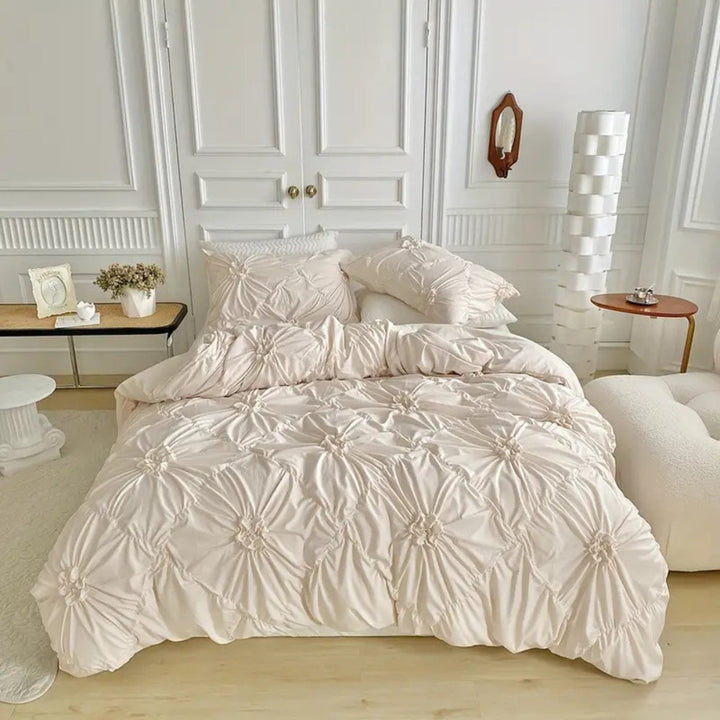 Luxe Dekbedovertrekset met Pinch Pleat Design