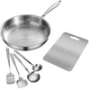 Titanium Pannenset – Pan, Keukengerei & Snijplank | Essentials voor een Duurzame Keuken