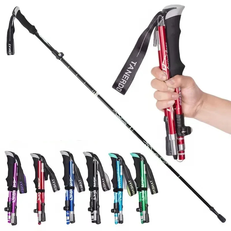 Opvouwbare Telescopische Wandelstok van Aluminium voor Outdoor & Senioren