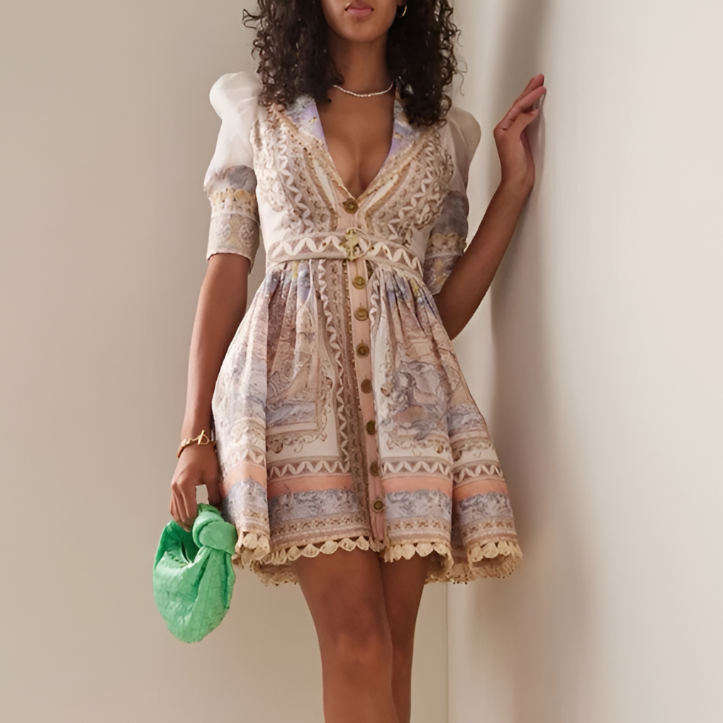 Maxi en mini bohemian jurk