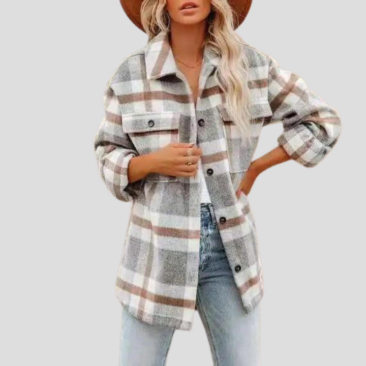 Geruit overshirt voor dames