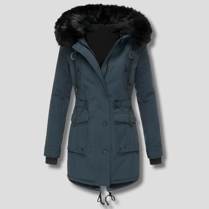 Warme Winterjas met Capuchon voor Dames