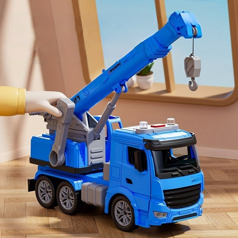 Speelgoedkraanwagen met Licht en Geluid – Beweegbare Arm voor Bouwrollenspel