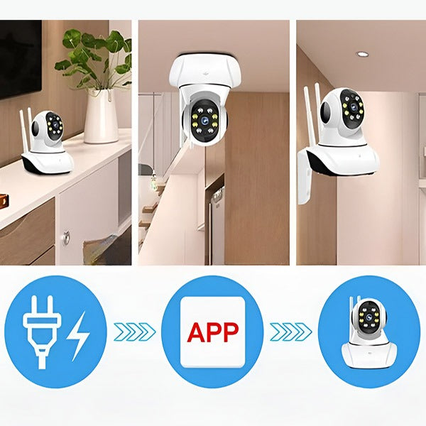 Draadloze IP Beveiligingscamera met Wifi & Tweeweg Audio