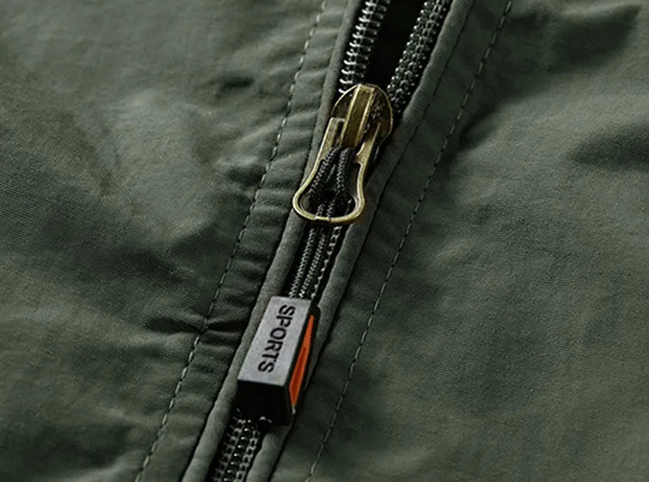 Waterdichte Outdoor Heren Jas met Afneembare Capuchon