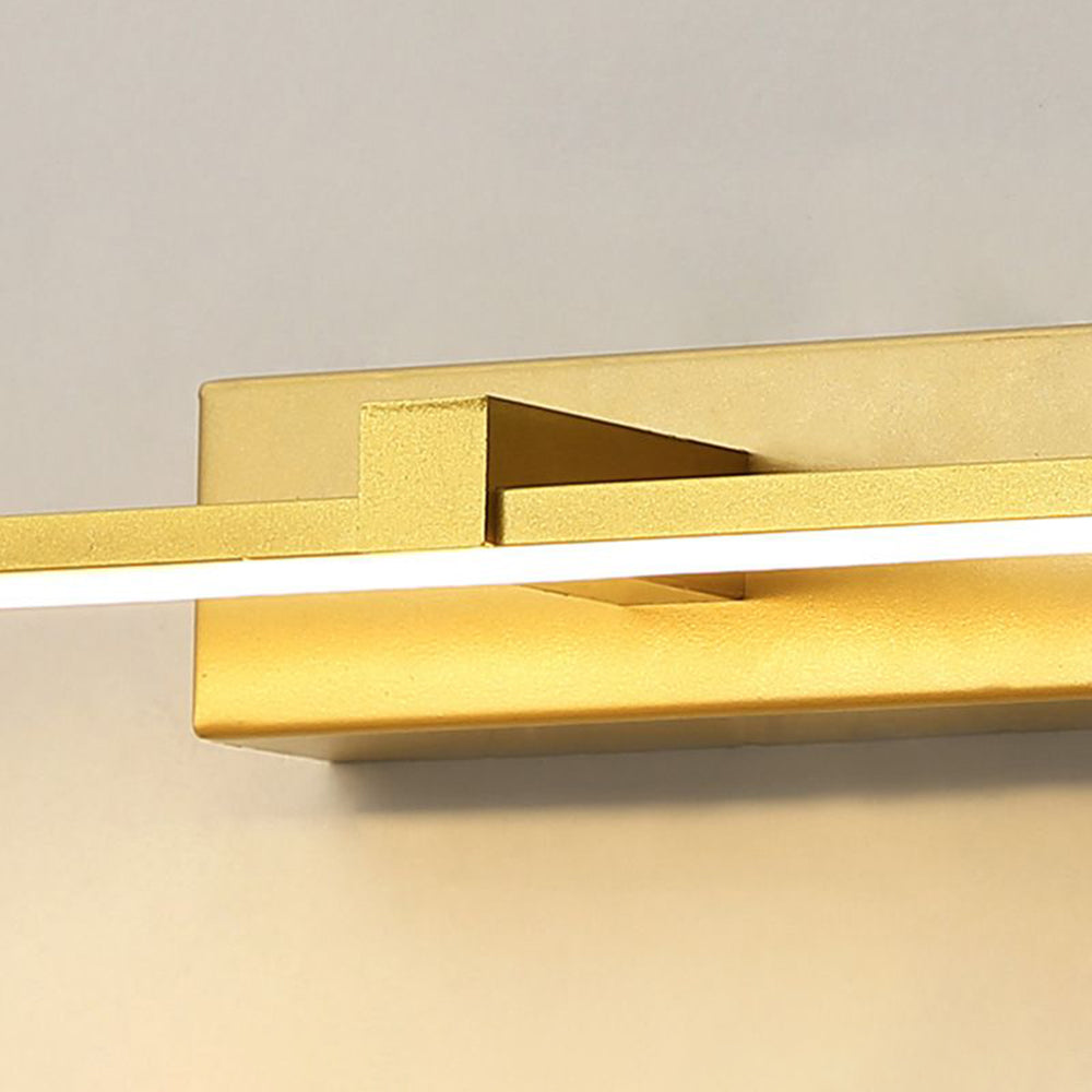 Lineaire zeshoekige spiegel wandlamp – Moderne vanity voor badkamer en slaapkamer
