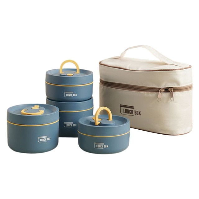 Meerlagige Geïsoleerde Lunchbox met GRATIS Draagtas - ThermoBox