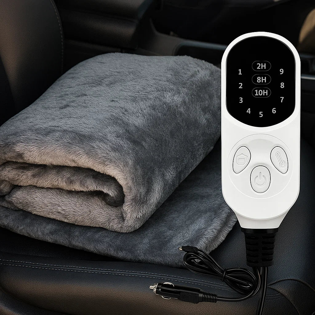 Elektrische autodeken 12V met timer en negen standen