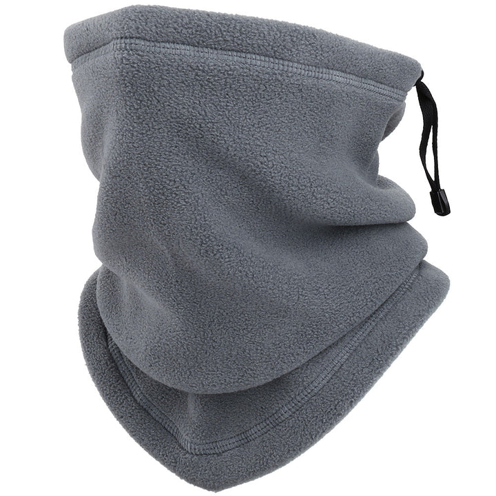 Fleece nekwarmer met trekkoord – bedekt hals en half gezicht