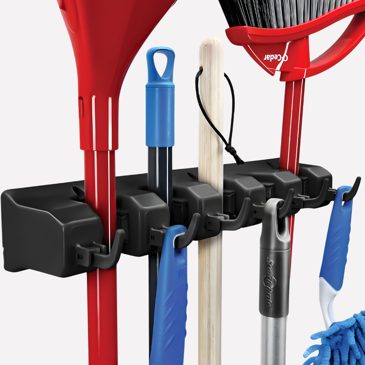 Wandmontage Bezem en Hulpmiddelen Organizer