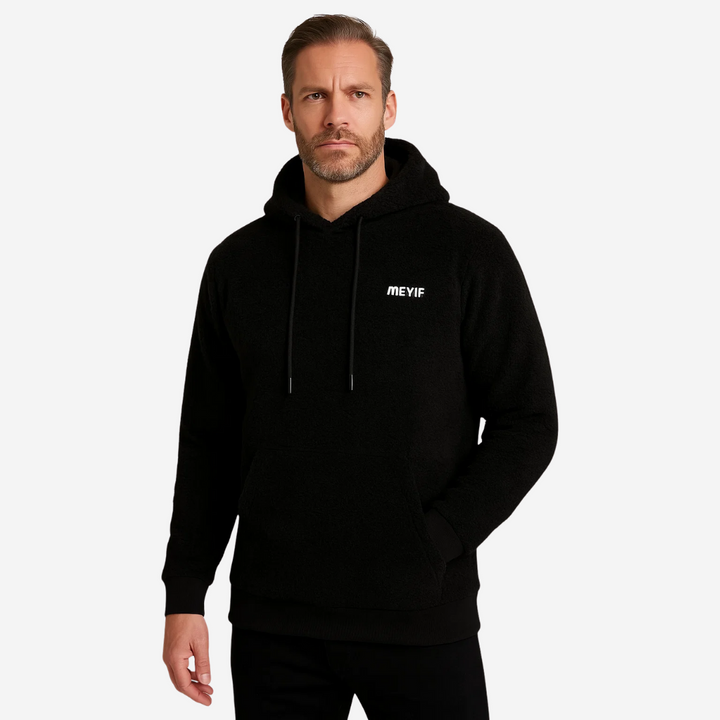 Heren Hoodie gevoerd met pluche & capuchon – Emil