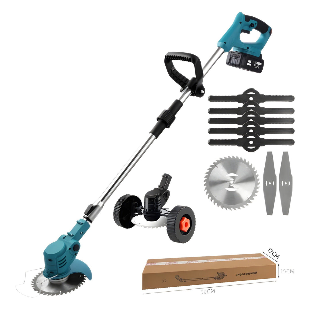 Foldable Lithium Battery Lawn Mower Electric Multi Function Household Mini Handheld Grass Trimmer