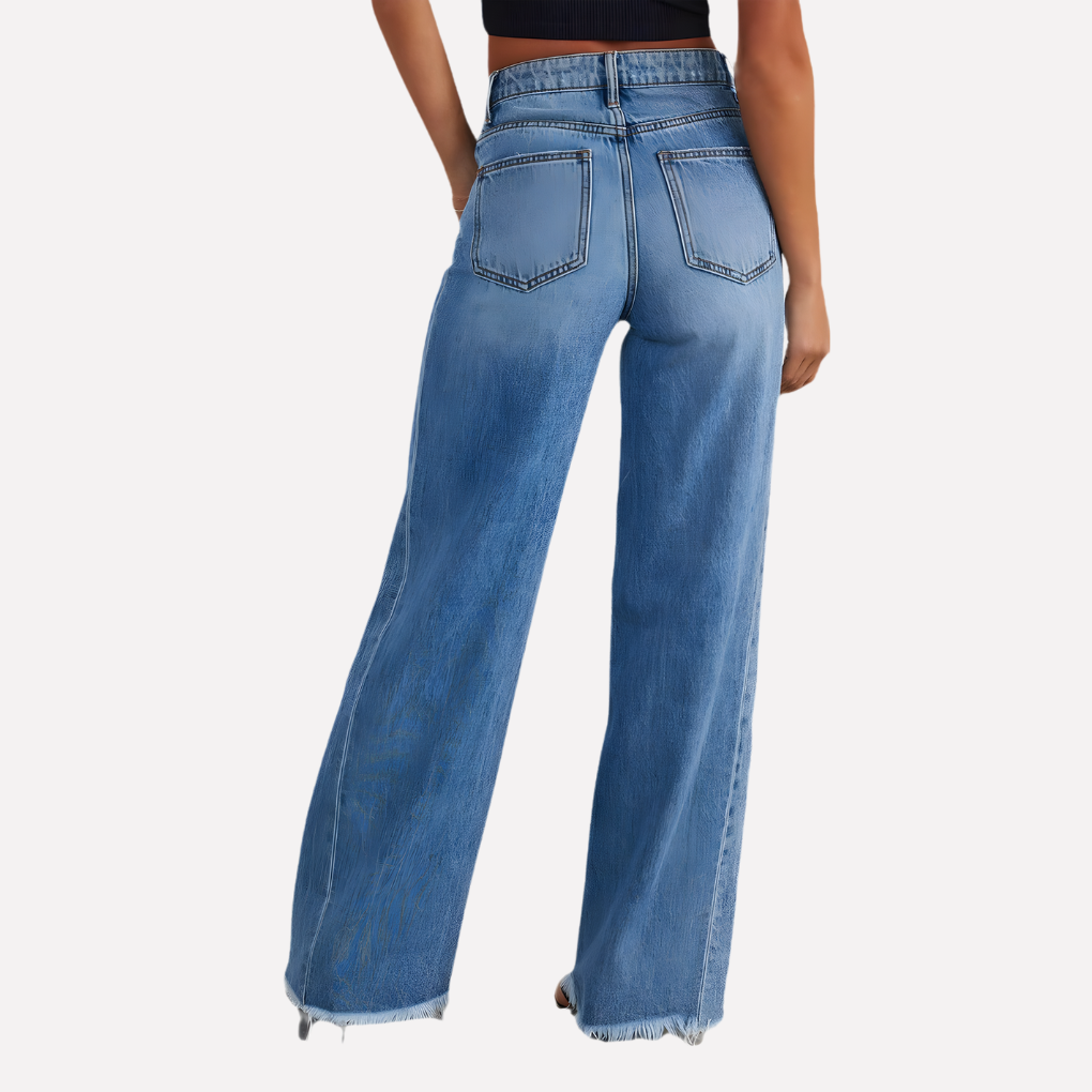 Vrouwen Wijd Pijp Jeans