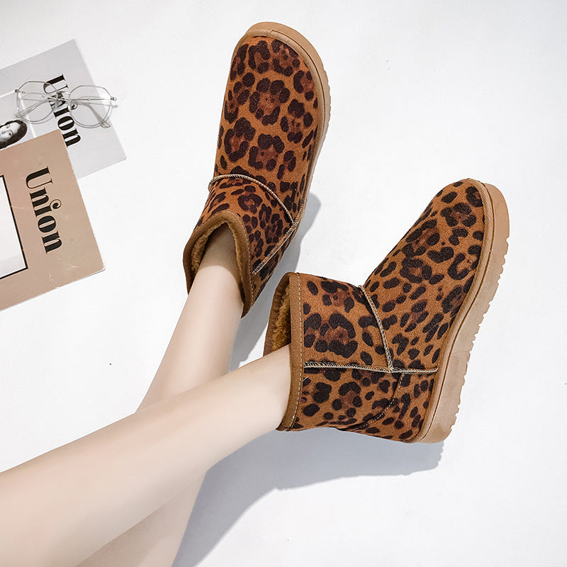 Snowboots voor dames met nepbont en antislip rubberzool
