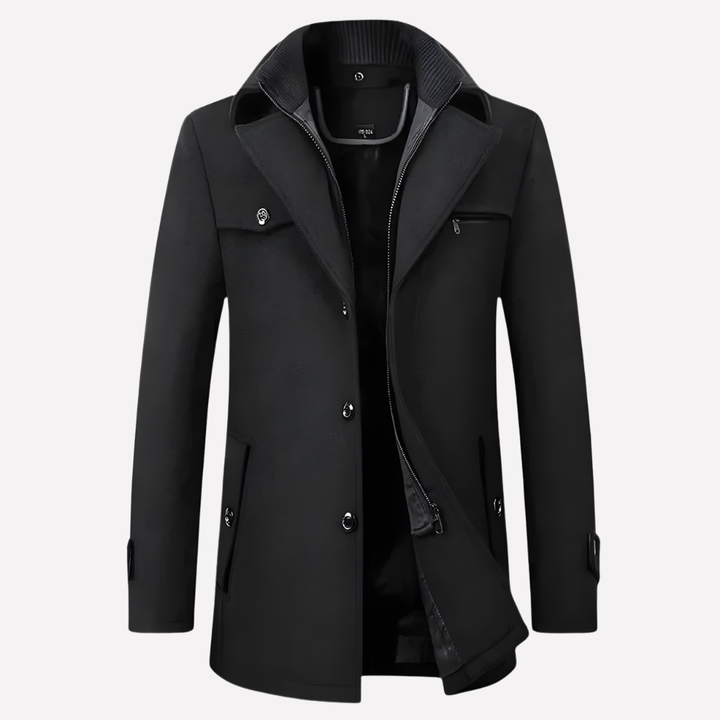 Heren Notched-Collar Jas