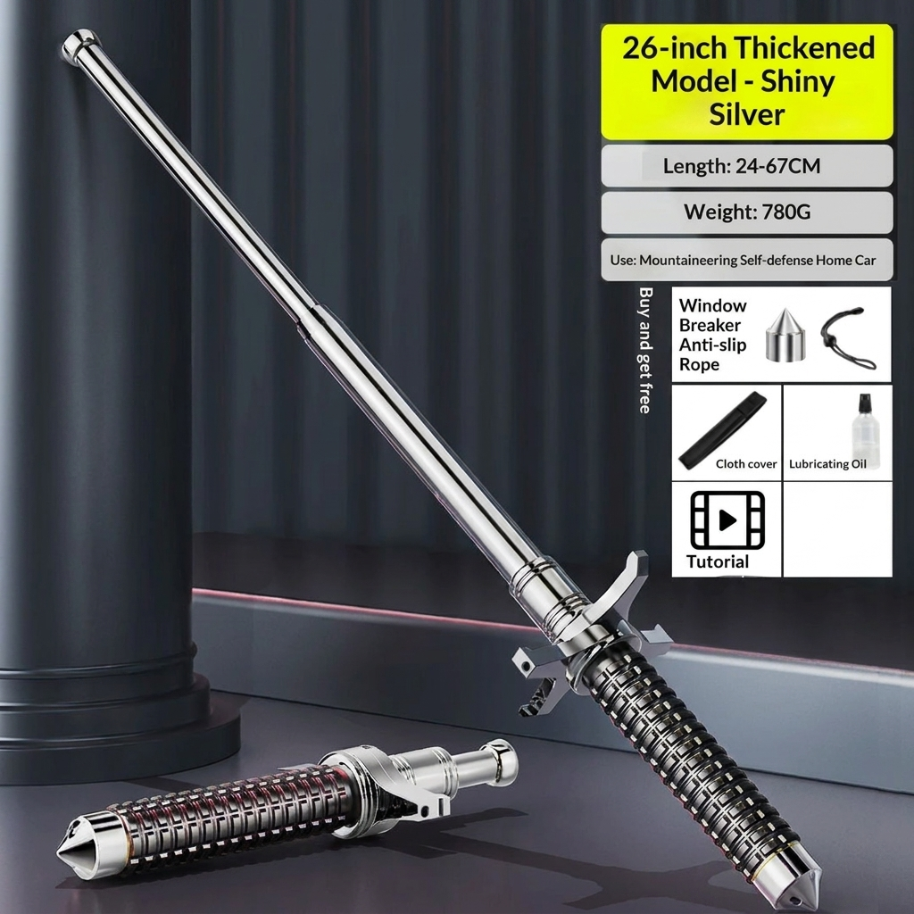 Automatisch opvouwbare wandelstok