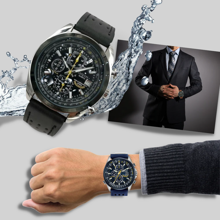 Heren quartzhorloge – Strakke stijl met waterdicht ontwerp