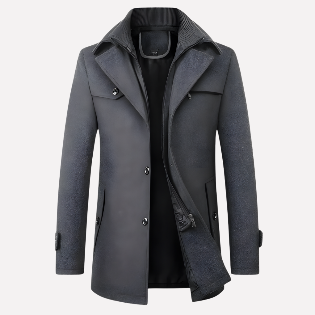 Heren Notched-Collar Jas