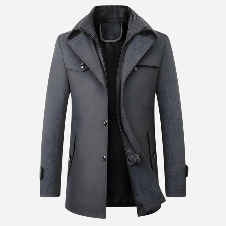 Heren Notched-Collar Jas