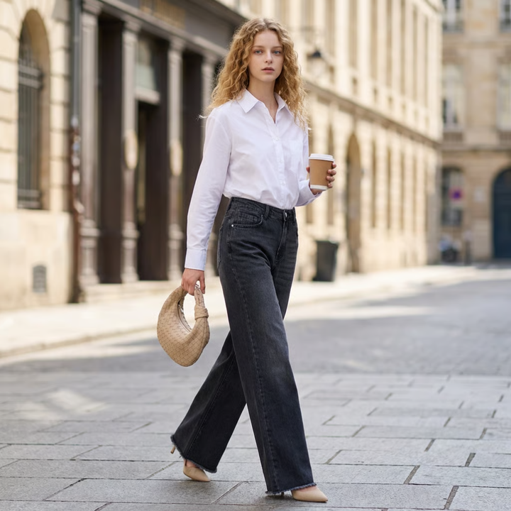 Vrouwen Wijd Pijp Jeans