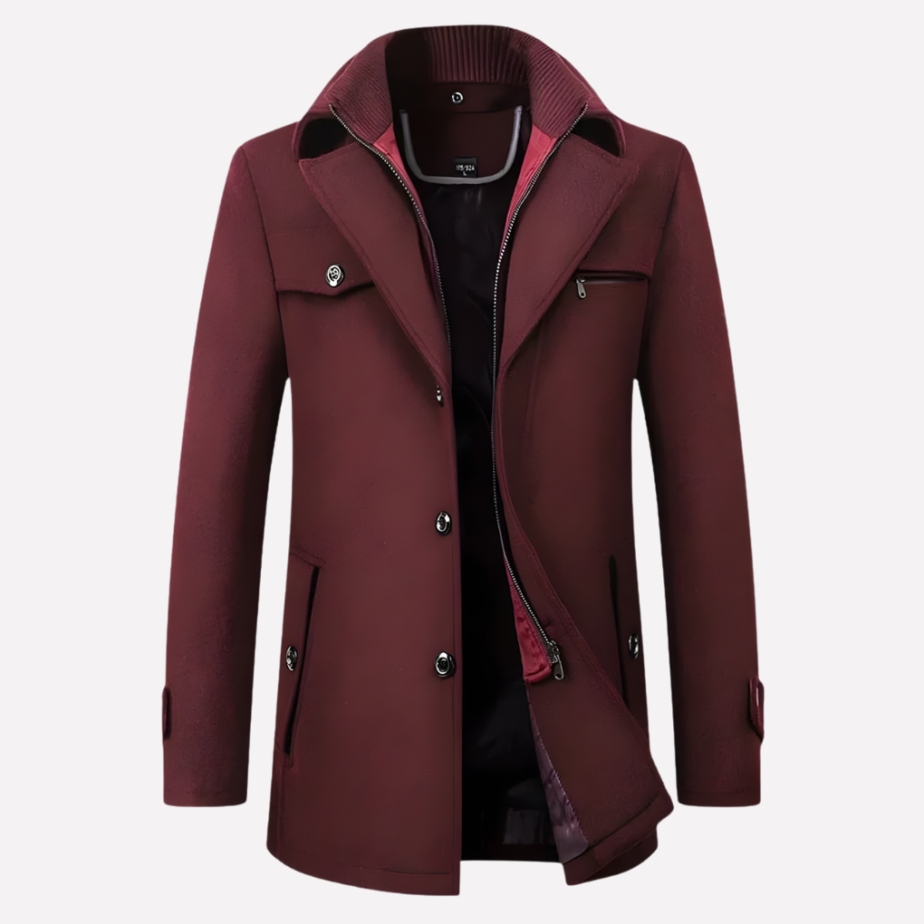 Heren Notched-Collar Jas