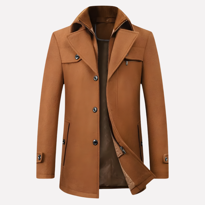 Heren Notched-Collar Jas