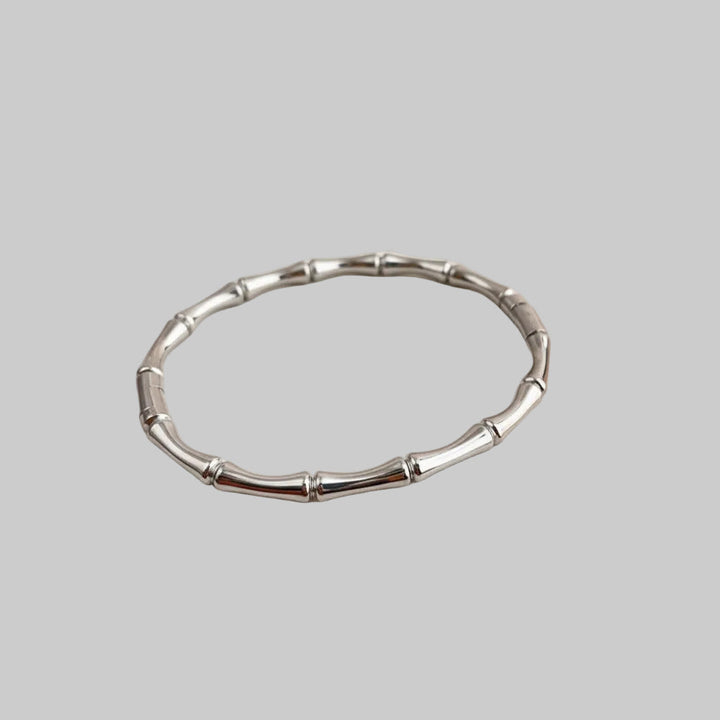 Titanium Steel Closed Bamboo-knot Bracelet For Women