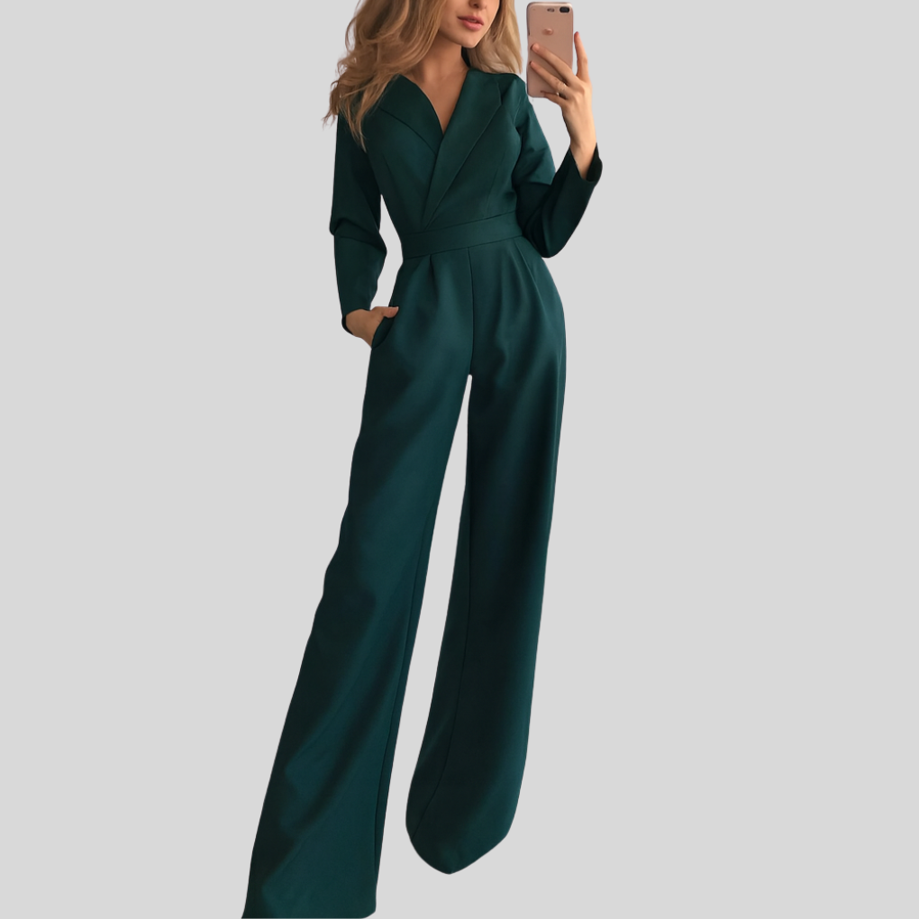 Jumpsuit met brede bandjes – Strakke one-piece stijl
