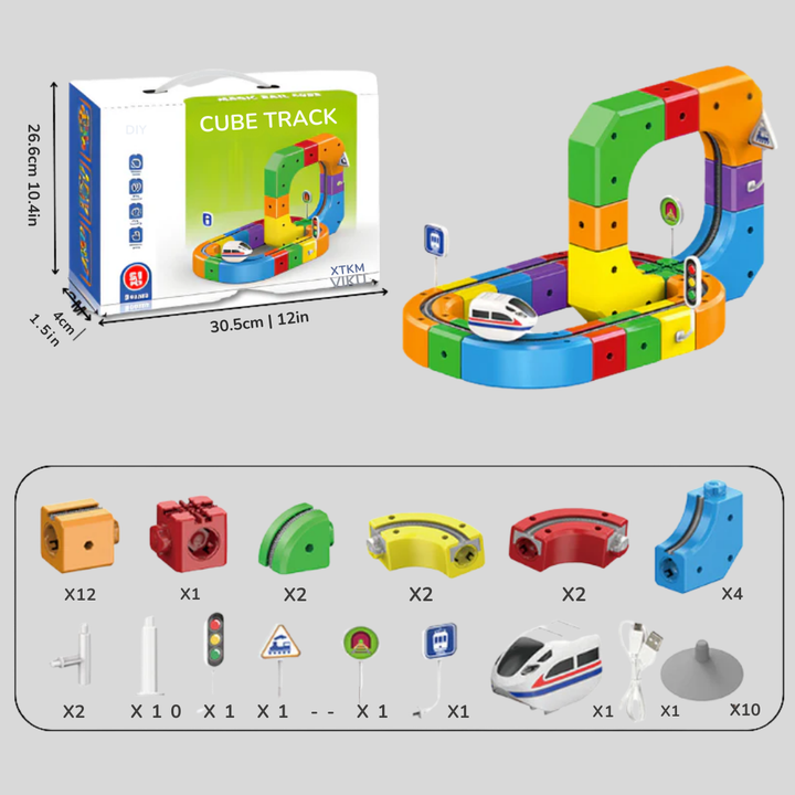Mechanische 3D Trein Bouwset