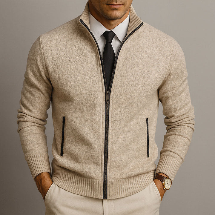 Davi™ | Moderne Getextureerde Zip Trui