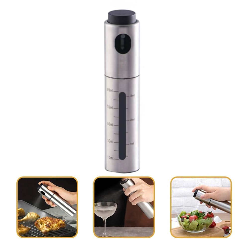 CULINARA FineMist oliesproeier | Rvs spraydfles van 100 ml | Voor olie, azijn en BBQ | Oplaadbaar en doseerbaar