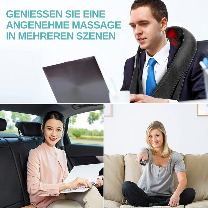 Shiatsu-massagekussen met infrarood – FlowRelief